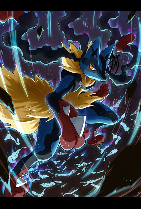 cool mega lucario|mega lucario pictures.